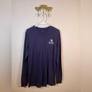 Southern Heritage Navy Long-Sleeve Logo Tee. Size M